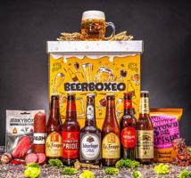 Beerboxeo dárkové balení - Plné pivních speciálů + Maso