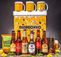 Beerboxeo dárkové balení - Plné pivních speciálů + Pivní hrnek