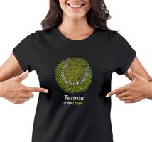 Dámské tričko s potiskem "Tennis is my DNA"