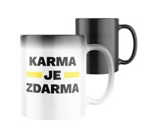 Manboxeo Magický keramický hrnek s potiskem Karma je zdarma 325 ml