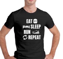 Pánské tričko s potiskem "Eat, sleep, Run"