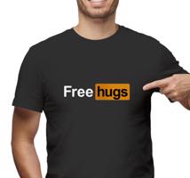 Pánské tričko s potiskem “Free hugs”