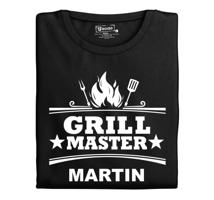 Pánské tričko s potiskem Grill master se jménem