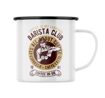 Plecháček s potiskem Barista club