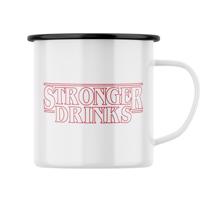 Plecháček s potiskem Stronger drinks